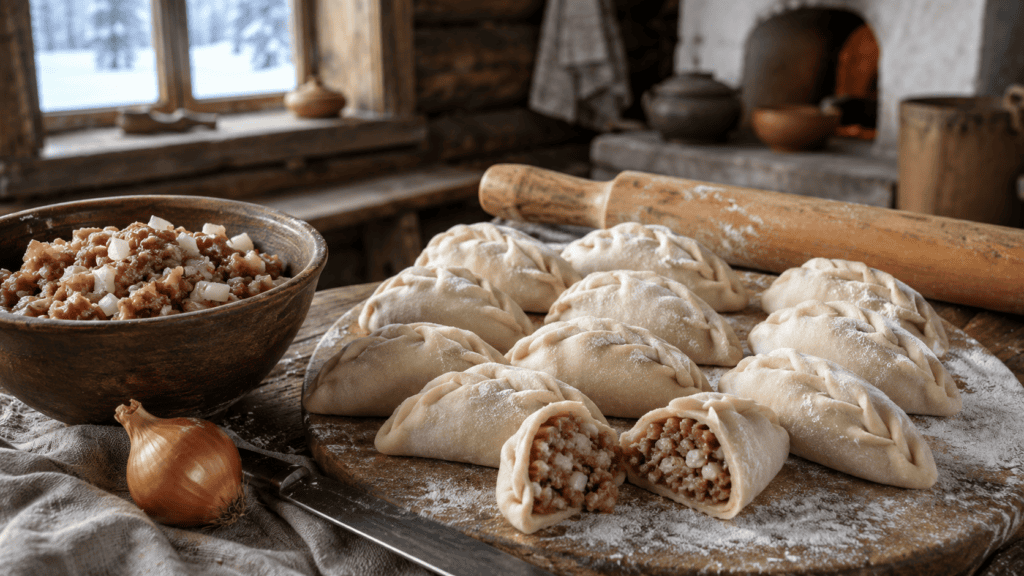 Уральские пельмени с рубленым мясом