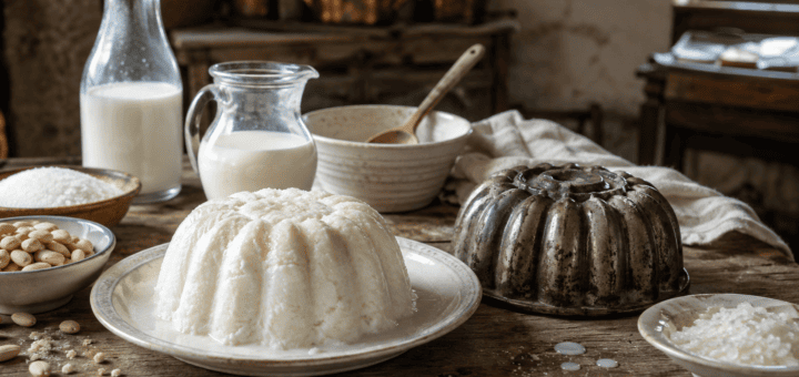 приготовление формованного бланманже в европейской кухне XIX века