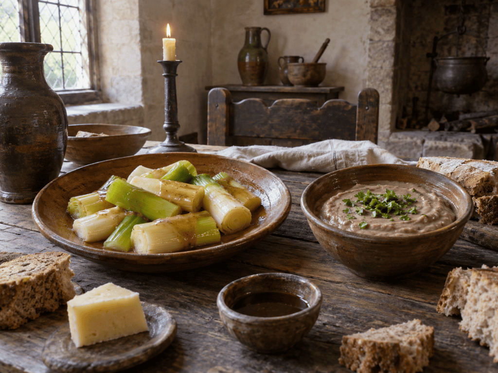 небольшие блюда средневековой европейской кухни